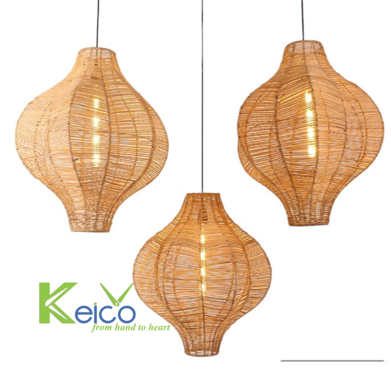 Vietnam rattan and bamboo factory – rattan pendant light and rattan furniture
