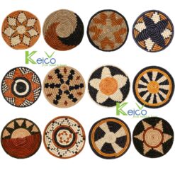 Customize size tone brown, orange, yellow seagrass wall decoration made in Vietnam 8423062625