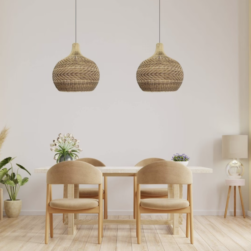 Vietnam rattan and bamboo factory – rattan pendant light and rattan furniture