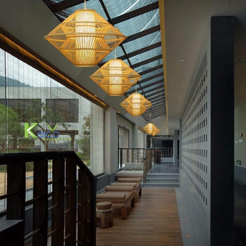 Vietnam rattan and bamboo factory – rattan pendant light and rattan furniture