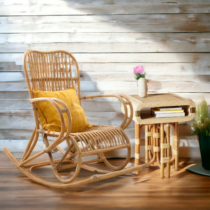 Vintage Rattan Rocking Chair 8423091612 – Vietnam rattan and bamboo ...