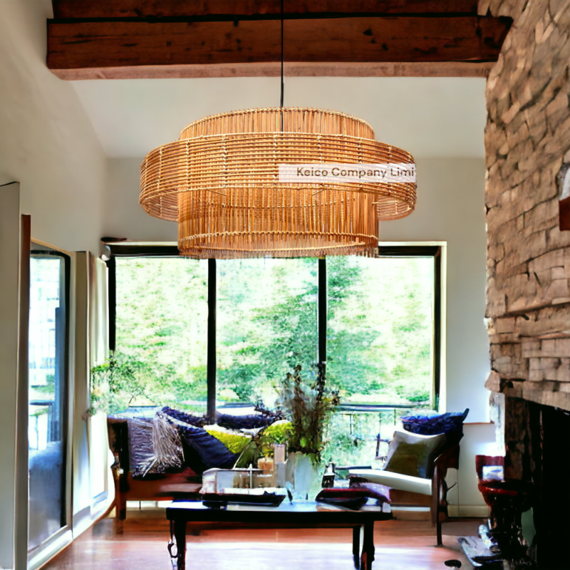 Vietnam rattan and bamboo factory – rattan pendant light and rattan furniture