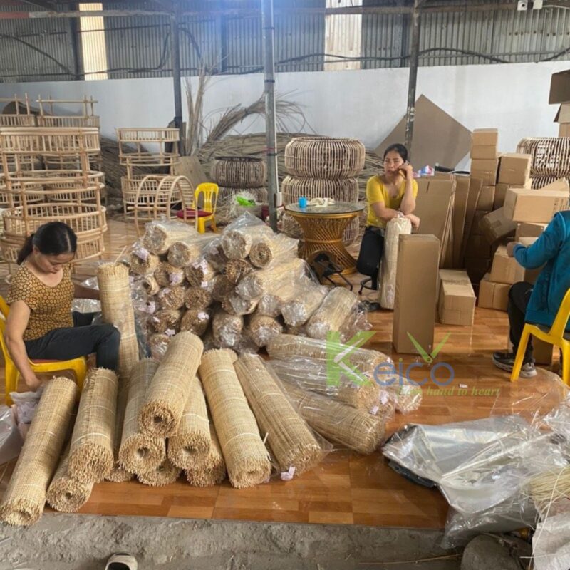 Vietnam rattan and bamboo factory – rattan pendant light and rattan furniture