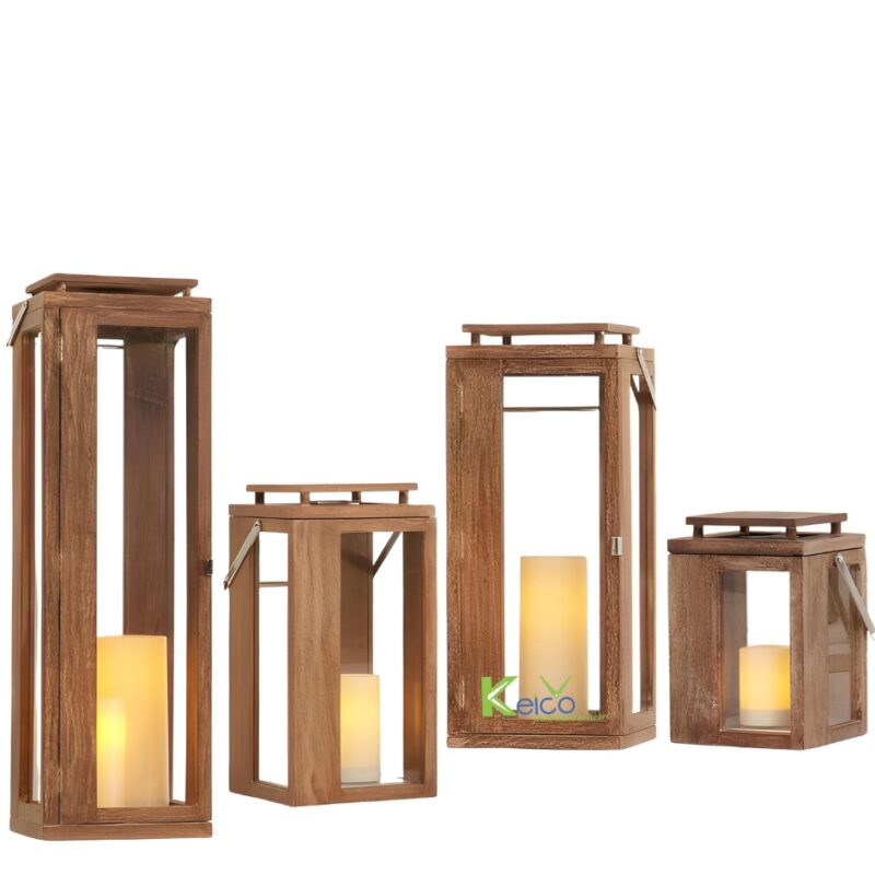 Timber Lantern Keico New Outdoor Collection Wood Lantern For Lighting and Decoration ...