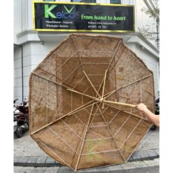 Alternative view of Outdoor Decorative Highlight - Coconut Fiber Parasol with Natural Bamboo Pole