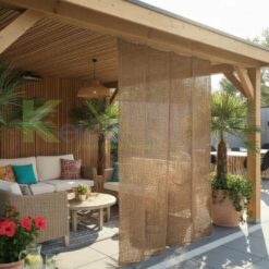 Alternative view of Eco-Friendly Sun Protection – Handwoven Coconut Fiber Curtains for a Sustainable Lifestyle.