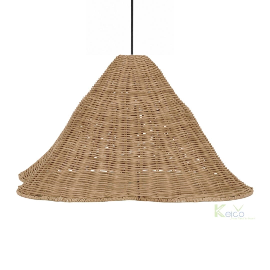 Bellflower Rattan Pendant Light – Handwoven Natural Ceiling Lamp