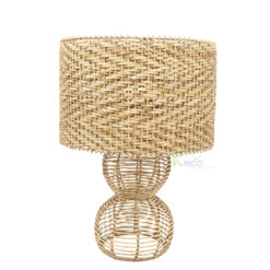 Handwoven Rattan Table Lamp – Natural Decorative Bedside Lamp