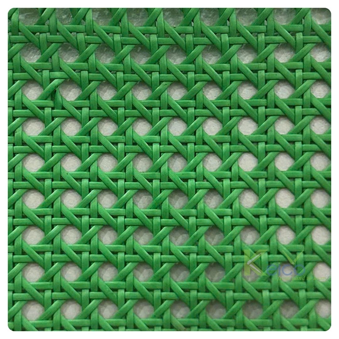 Durable Green Rattan Webbing Roll for Creative Furniture Design