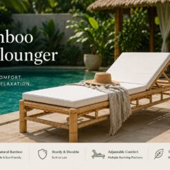 Bamboo Sunlounger – Elegant Outdoor Comfort for Every Space