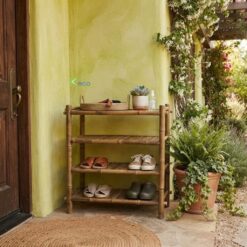 Alternative view of Keico Natural Bamboo Multi-Purpose Shelves (Bookcase / Shoe Rack, 2 Sizes: 6 Tiers & 4 Tiers)