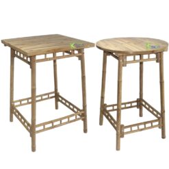 Keico Premium Bamboo Table Set – Rustic and Refined Accents for Your Green Living Space
