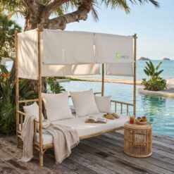 Alternative view of Transform Your Outdoor Space Into a Luxury Resort Retreat with Our Bamboo Daybed