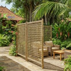 Alternative view of Natural Bamboo Partition Collection – A Rustic Accent for Living Spaces