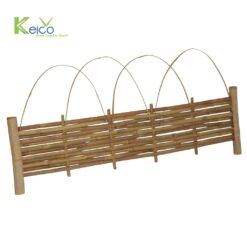 Keico Exquisite Hand-Woven Bamboo Garden Edging with Decorative Arches