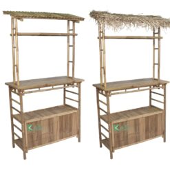 Natural Bamboo Tiki Bars / Mini Bamboo Bars Counter for Indoor & Outdoor