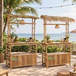 Alternative view of Natural Bamboo Tiki Bars / Mini Bamboo Bars Counter for Indoor & Outdoor